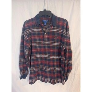 IZOD Men's Plaid Shirt - Red and Blue